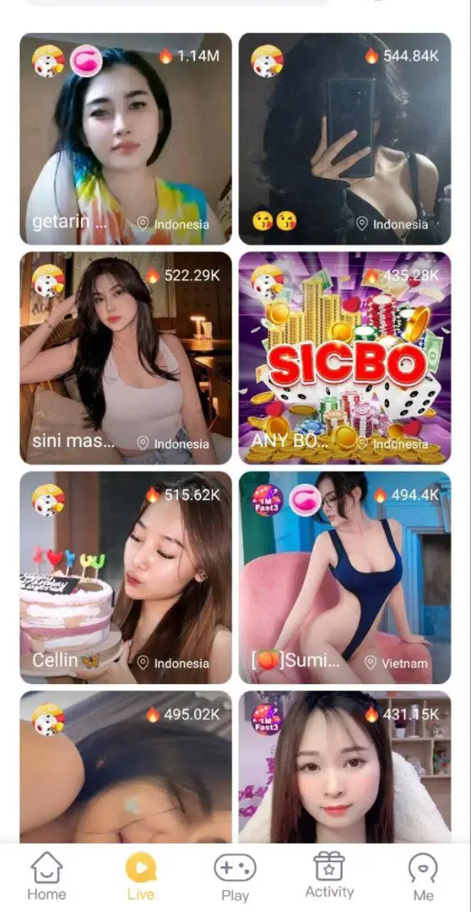 Screenshot Hot51 Mod APK tampilan aplikasi 1