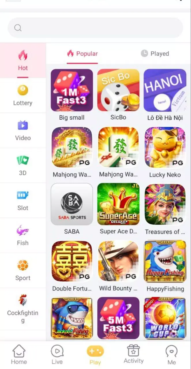 Screenshot Hot51 Mod APK tampilan aplikasi 4